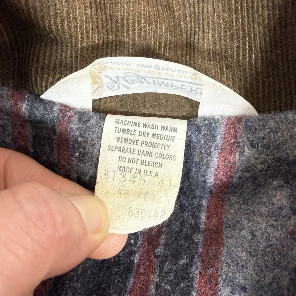 Vtg Key Imperial Blanket Lined Denim Snap Jacket Sz‎ 48R Made In USA Workwear